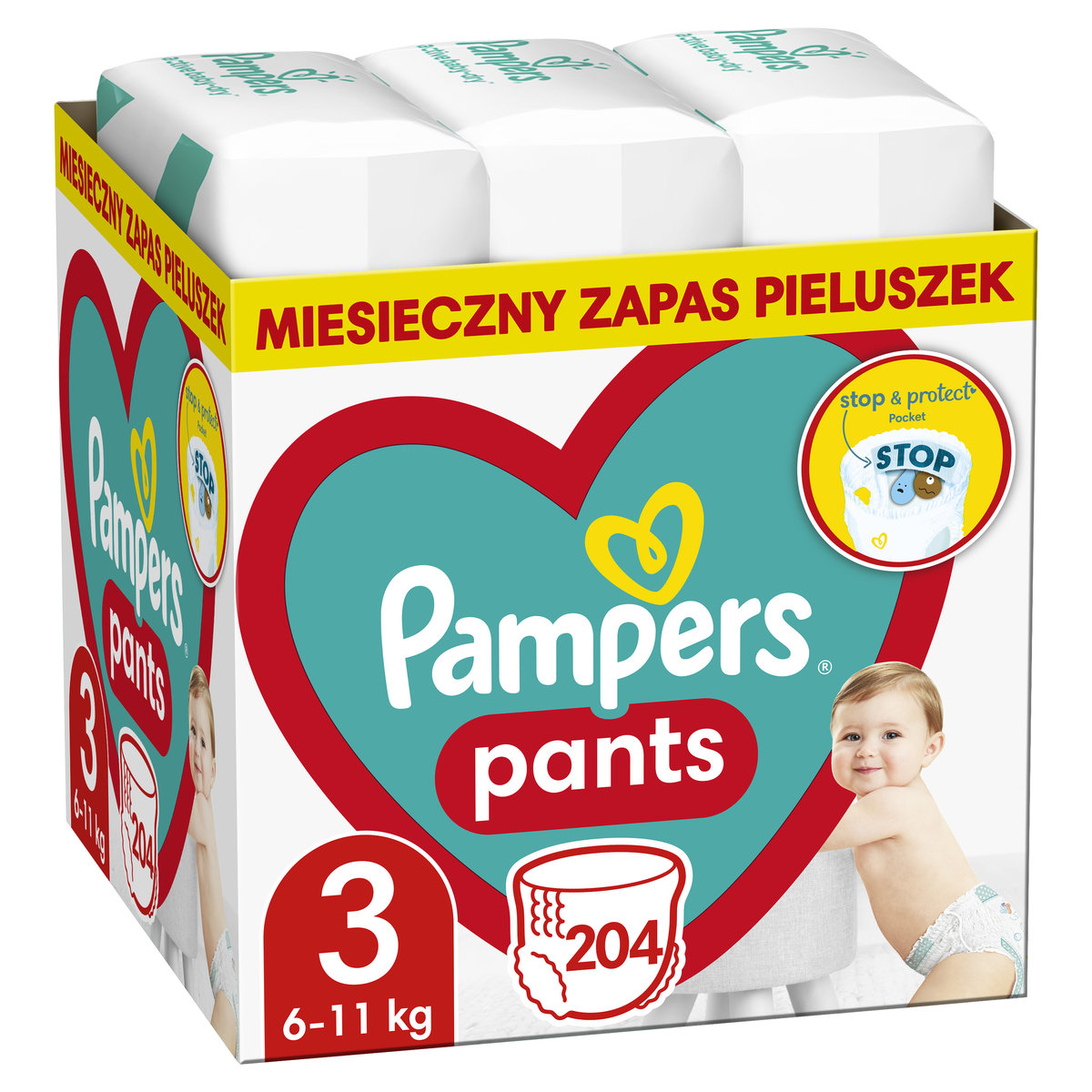 pampers pants plastikowy element