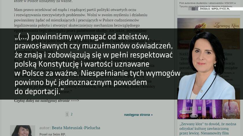 sprostowanie wypowiedzi mateusiak-pieluchy