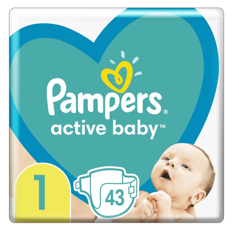 pampers new baby pieluchy 1 newborn 43 sztuki