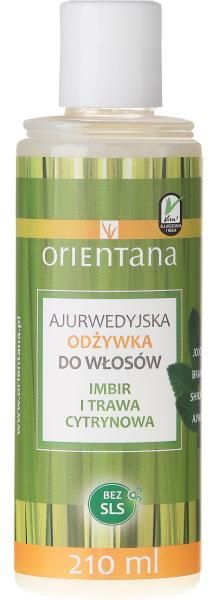 orientana ajurwedyjska naturalna odżywka do włosów imbir i trawa cytrynowa