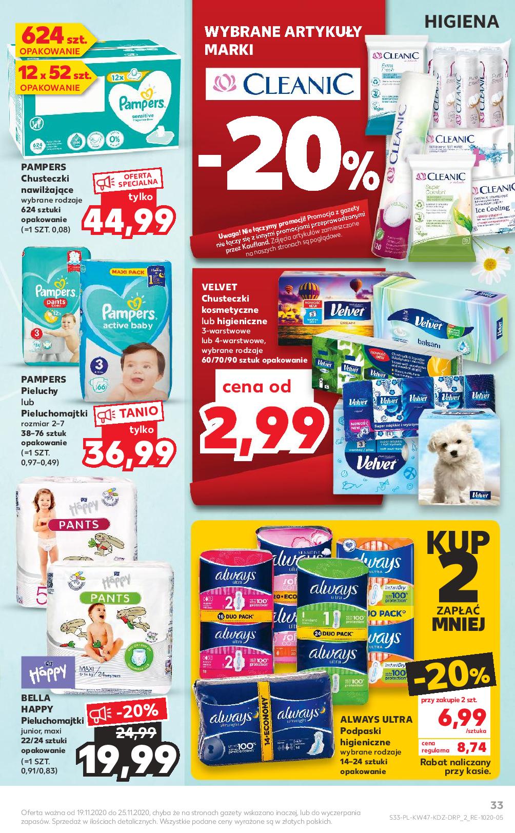 pieluchy pampers promocja kaufland