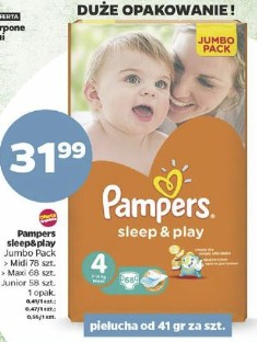 pampers sleep and play 4 promocja kaufland 2016