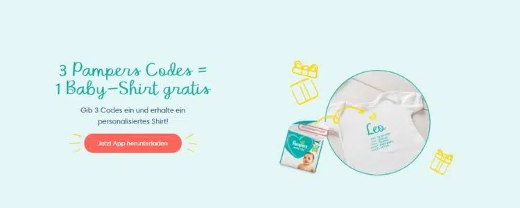 gratis shirt pampers