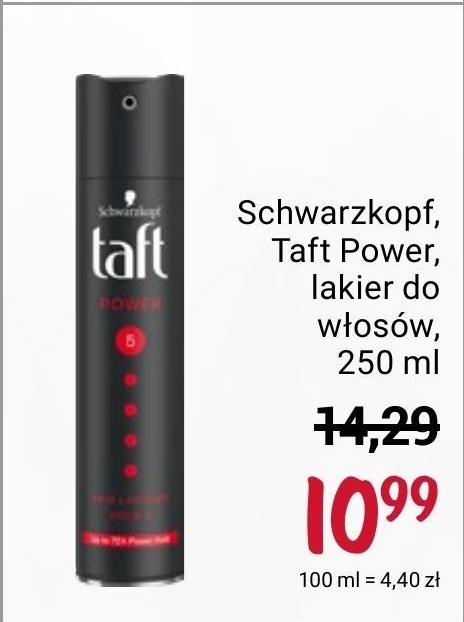 rossmann lakier do włosów taft