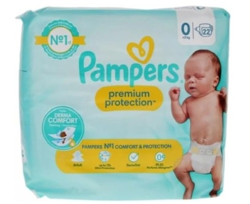 pieluchy pampers premium care 1 newborn 22szt