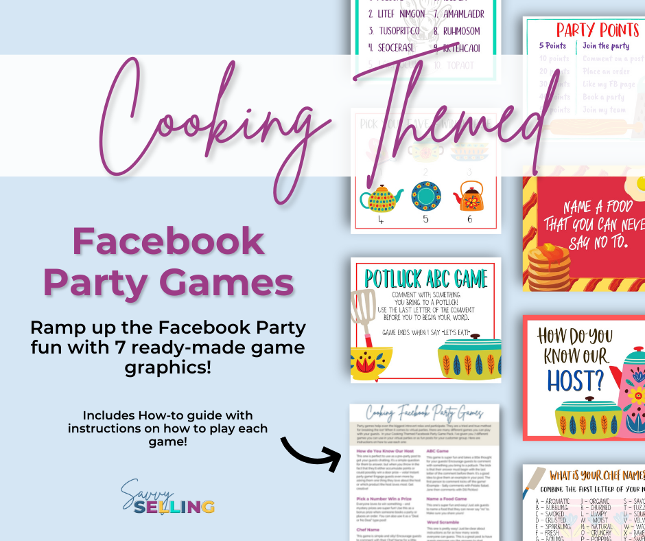 pampered chef facebook party games