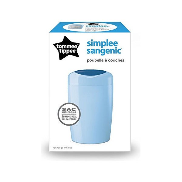 tommee tippee kosz na pieluchy sangenic simplee niebieski