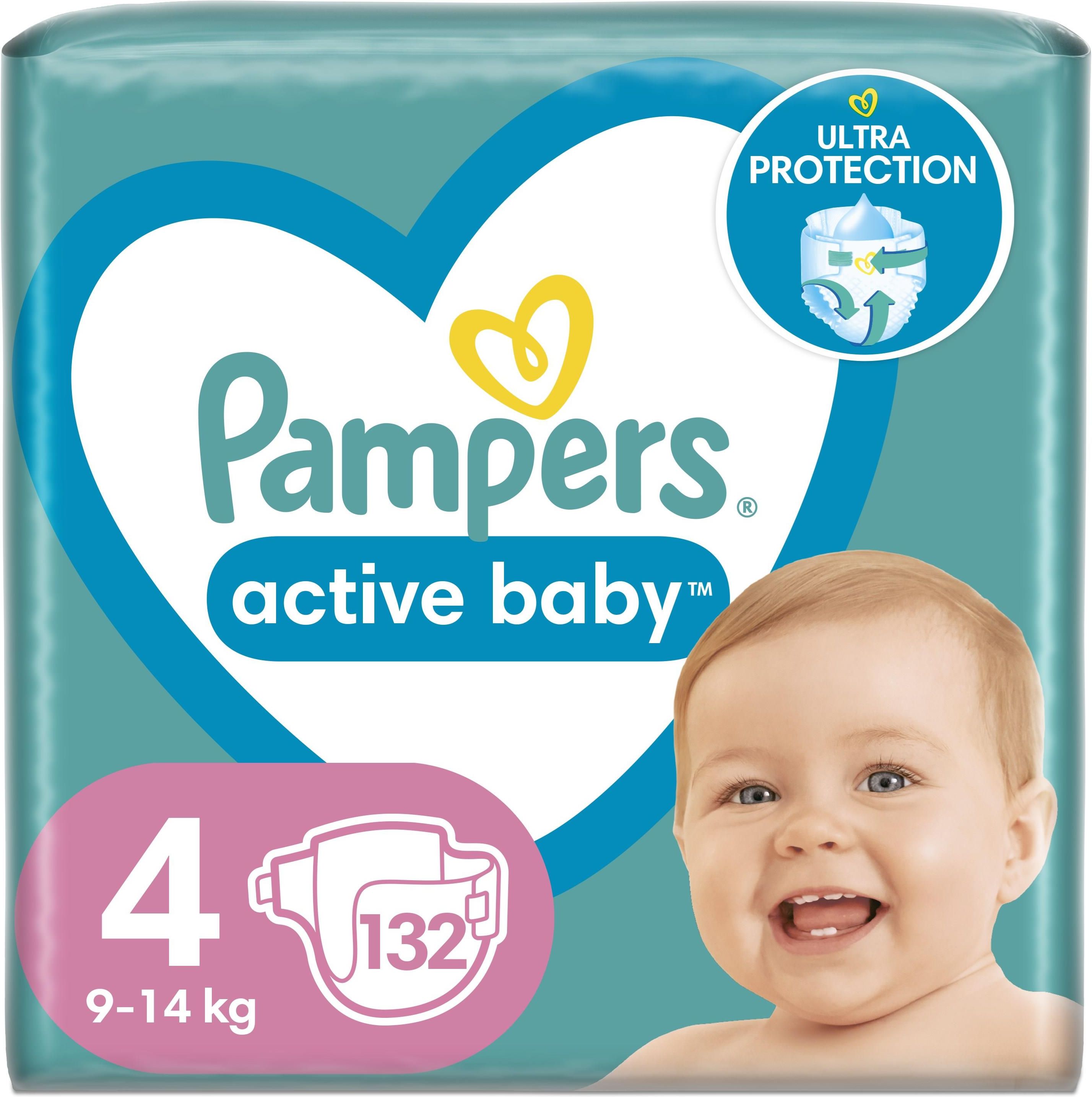 ceneo pampers active 4