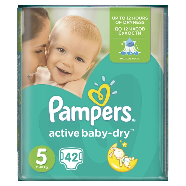 pampers active baby-dry pieluchy nr 5