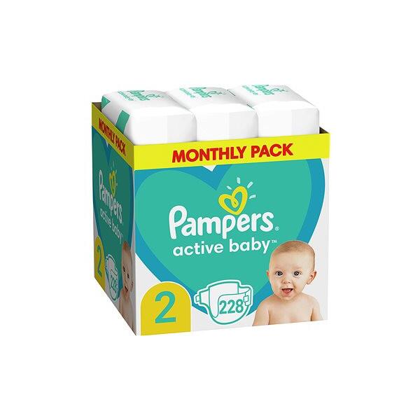 pampers new baby 2 mini 228 szt