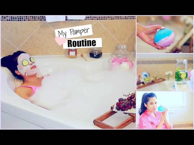 pamper routine 2017 spa night