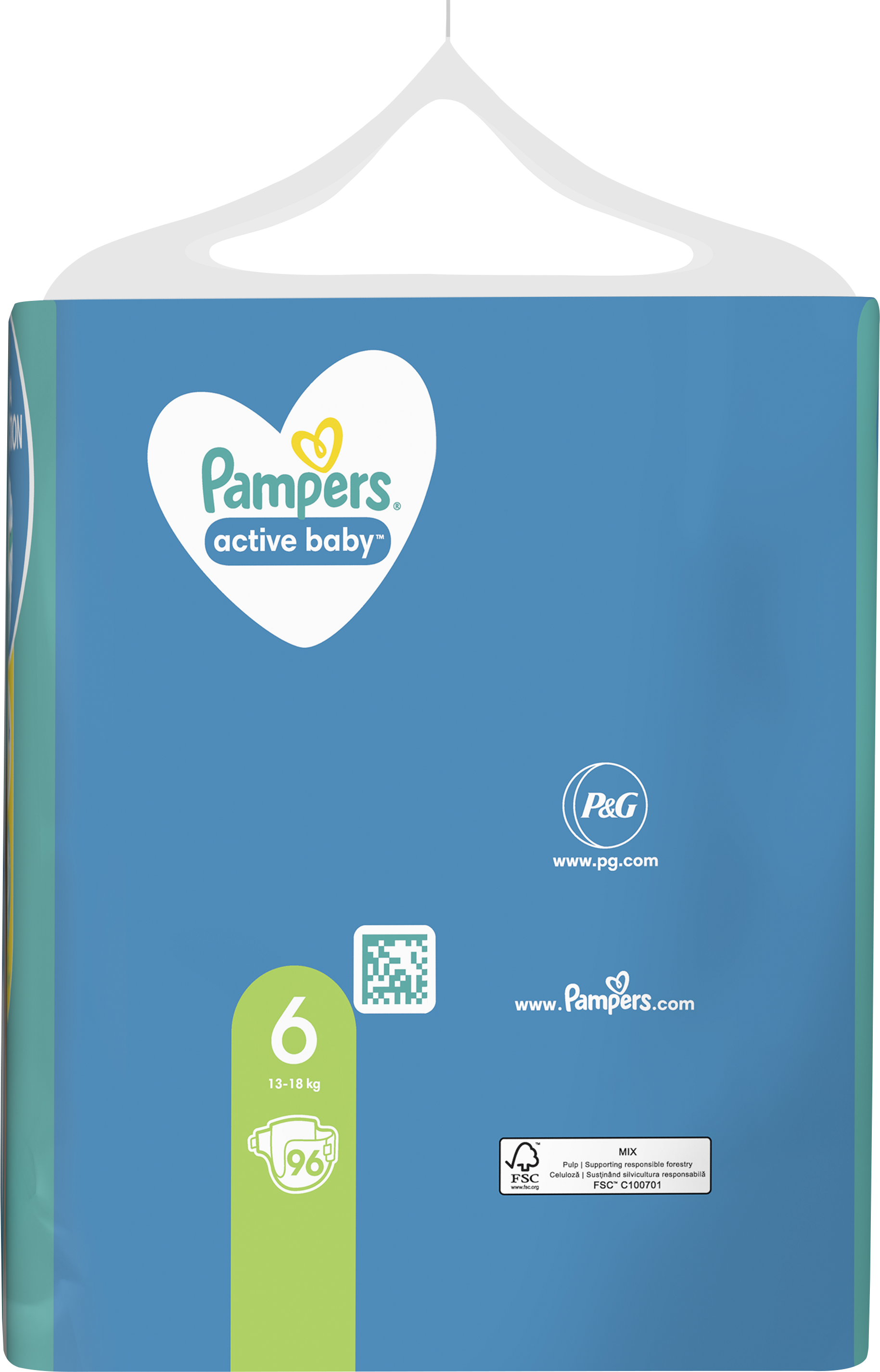 pampers active baby niebieski