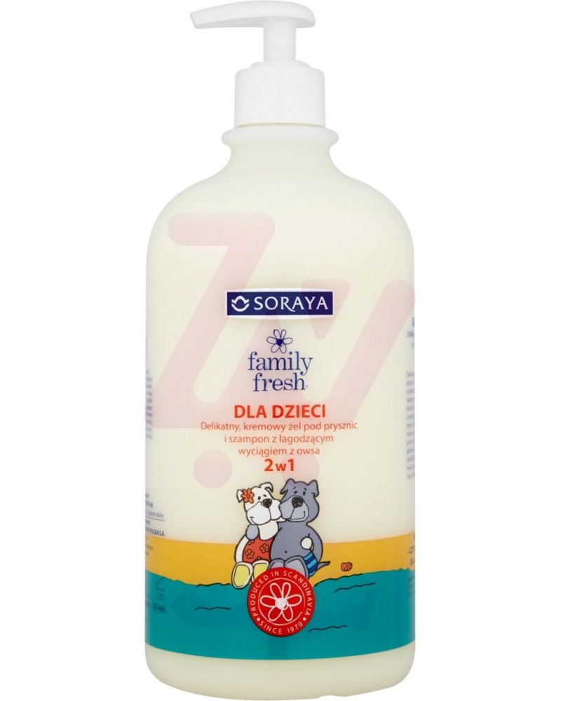 soraya family fresh żel szampon 2w1 kids 1000ml
