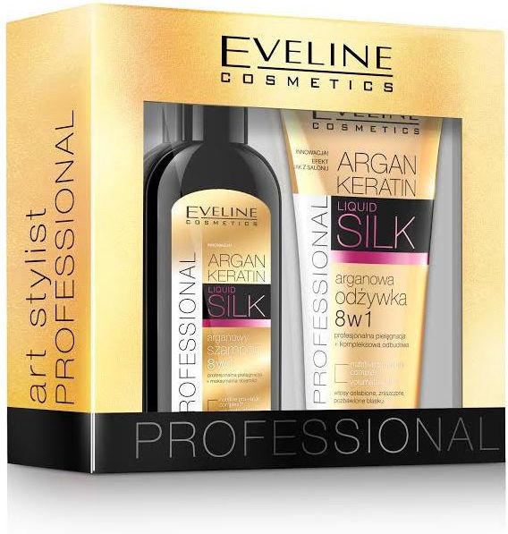 eveline argan silk szampon keratynowy z jedwabiem 8w1