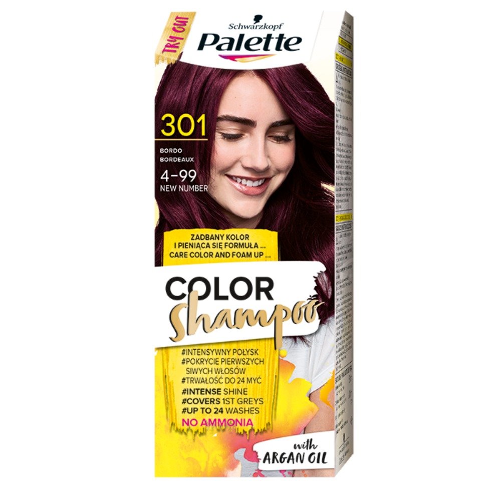 palette color shampoo szampon koloryzujący 113 czarny opinię