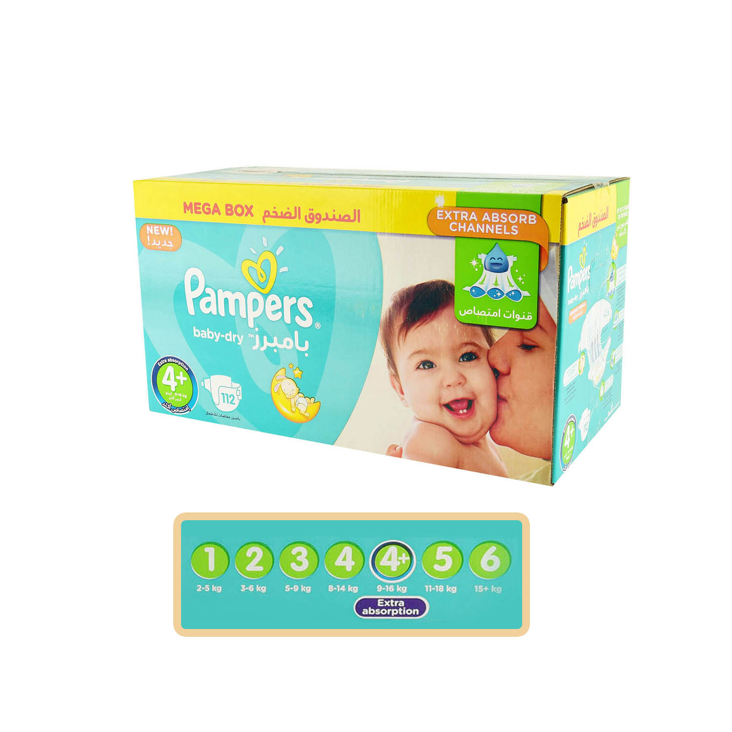 pampers giant box plus 4