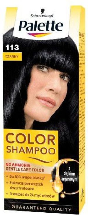 palette color shampoo szampon koloryzujący bez amoniaku nr 113 czarny
