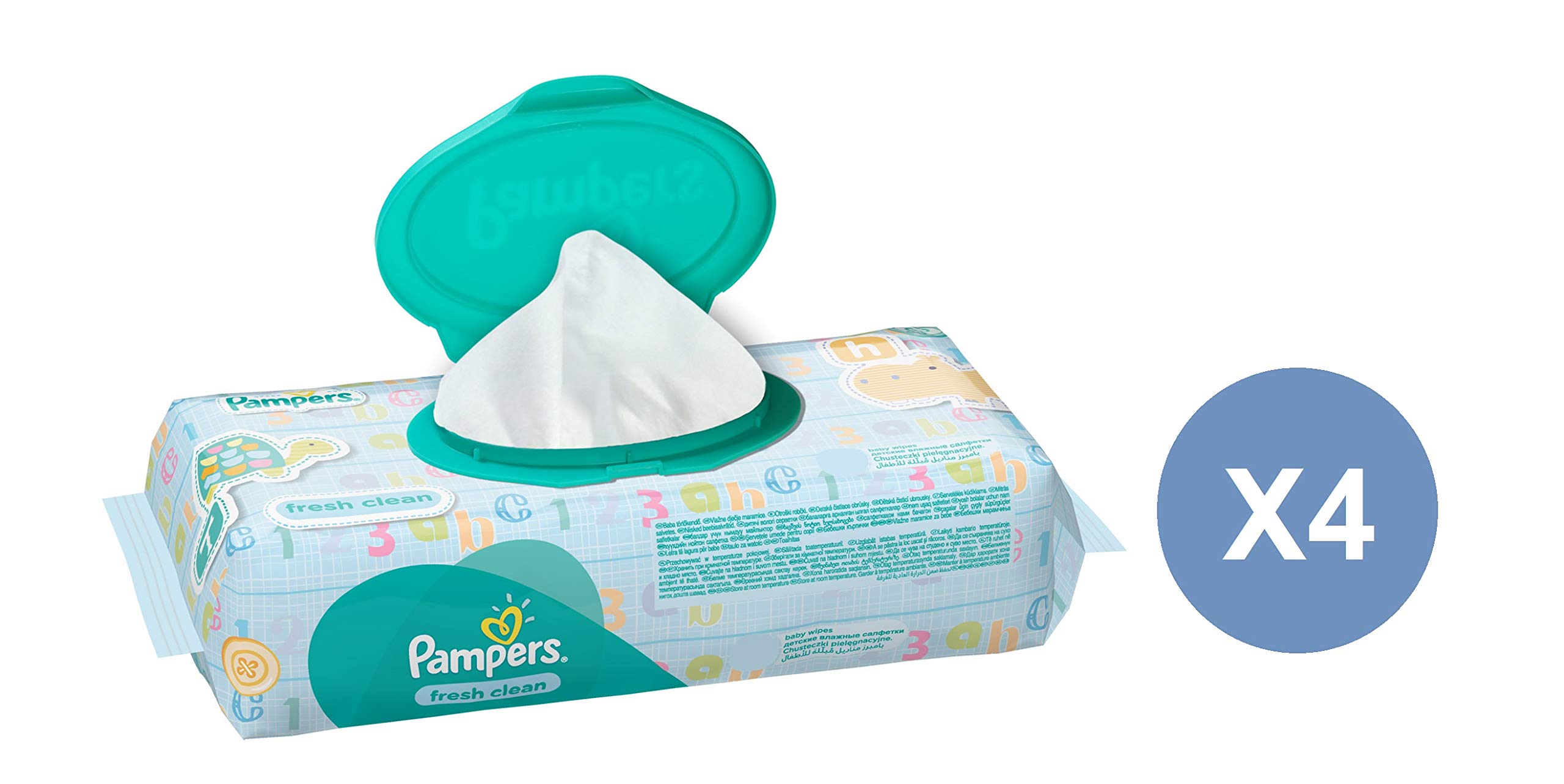 pampers fresh clean 4x64