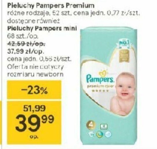 pieluchy pampers tesco