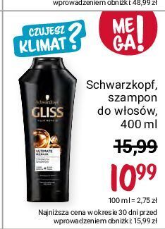 szampon gliss kur rossmann cena