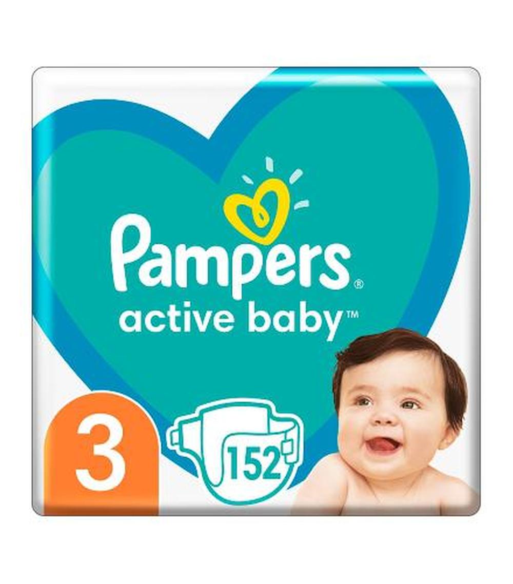 pieluchy active baby 3 152 sztuk