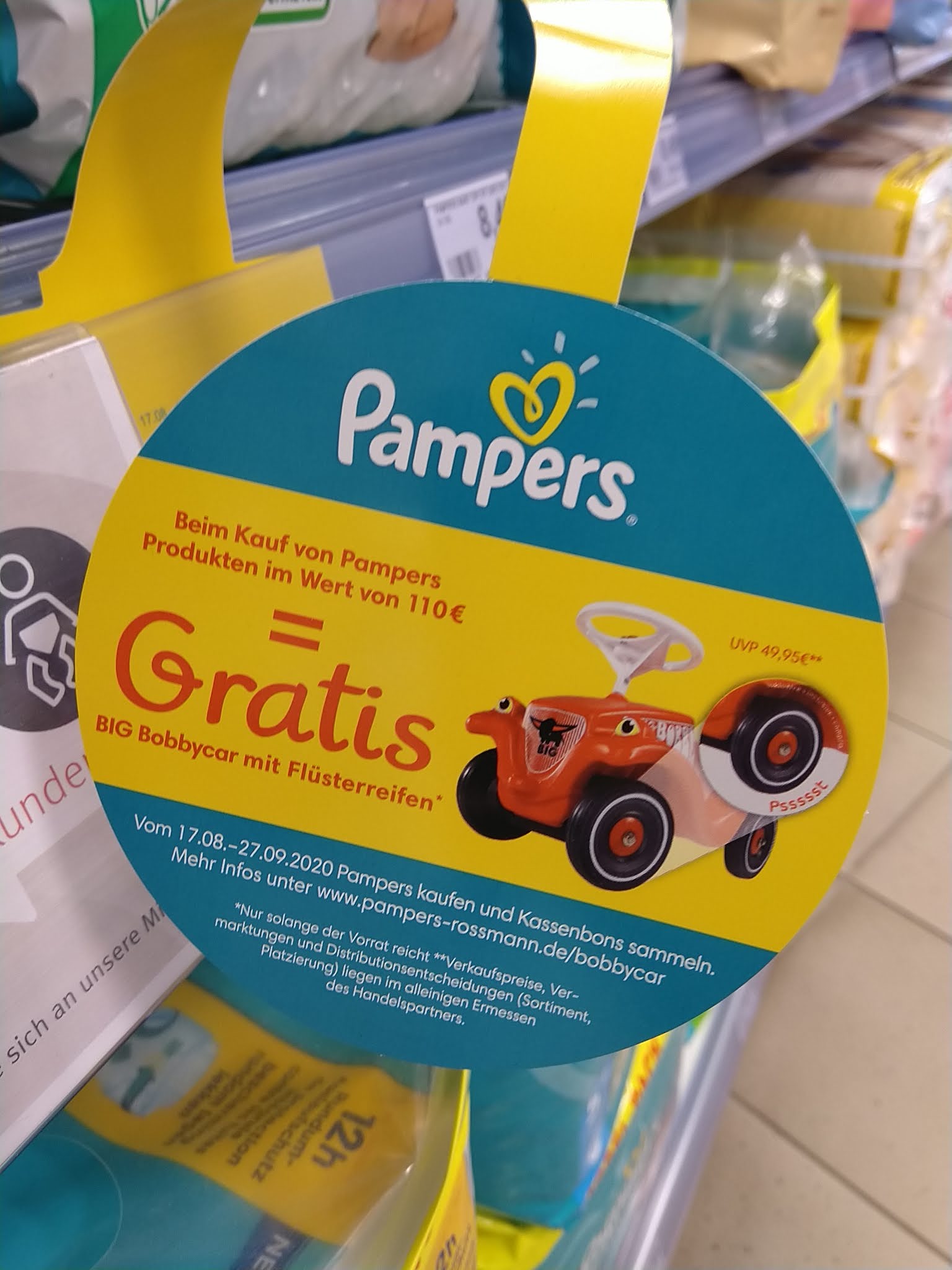 rossmann pampers gratis