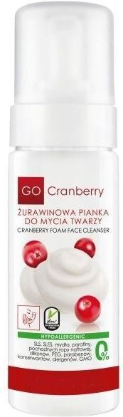 go cranberry żurawinowa pianka do mycia twarzy