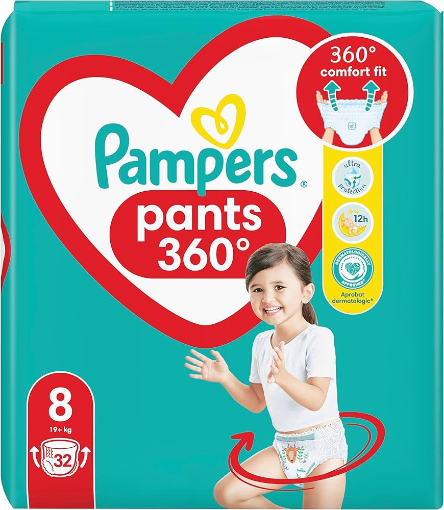 pampers pieluchomajtki duże