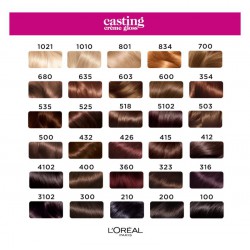 szampon koloryzujący loreal casting paleta