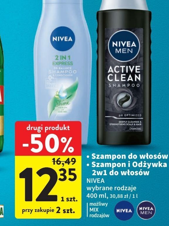 nivea active clean szampon auchan