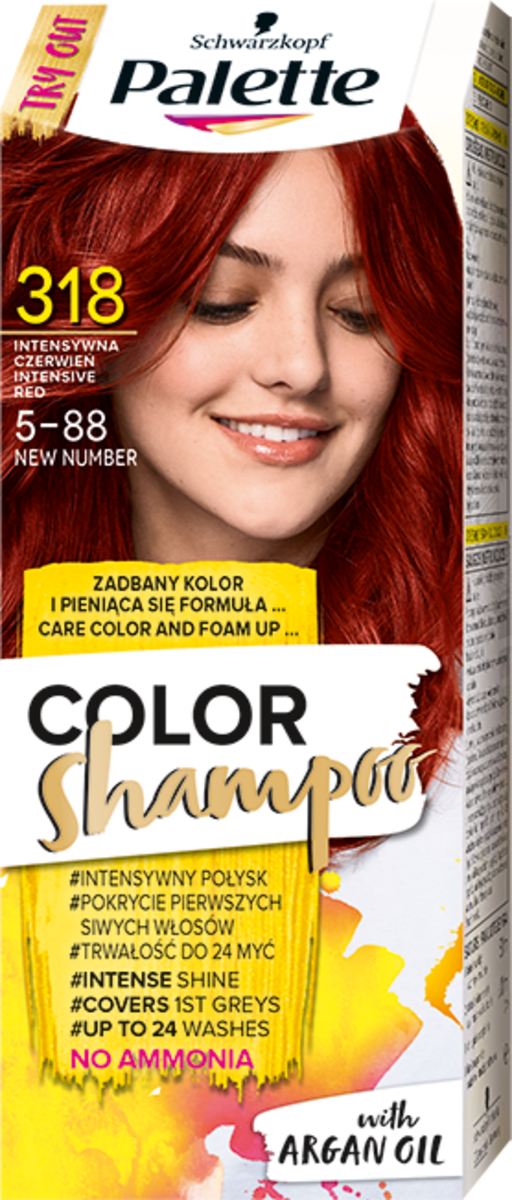 szampon koloryzujący palette