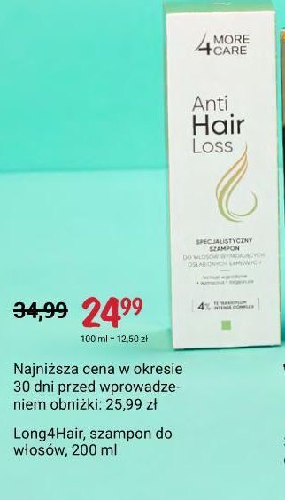 4 long lashes szampon rossmann cena