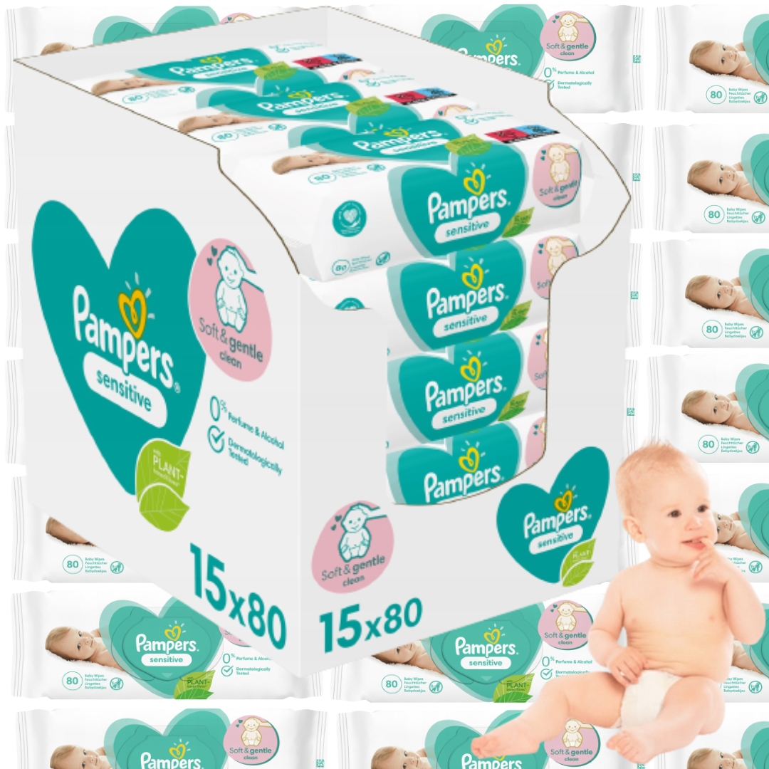 allegro chusteczki pampers sensitive