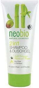 neobio szampon-żel 2w1 z bio oliwką i wyciągiem z bambusa