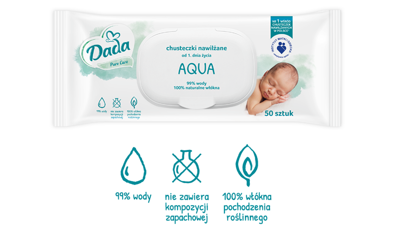 chusteczki nawilżane dada aqua