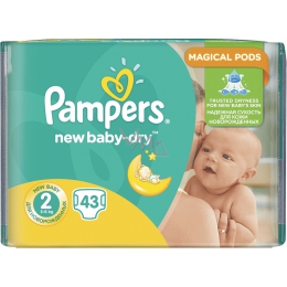 pampers new baby dry 2 43 szt