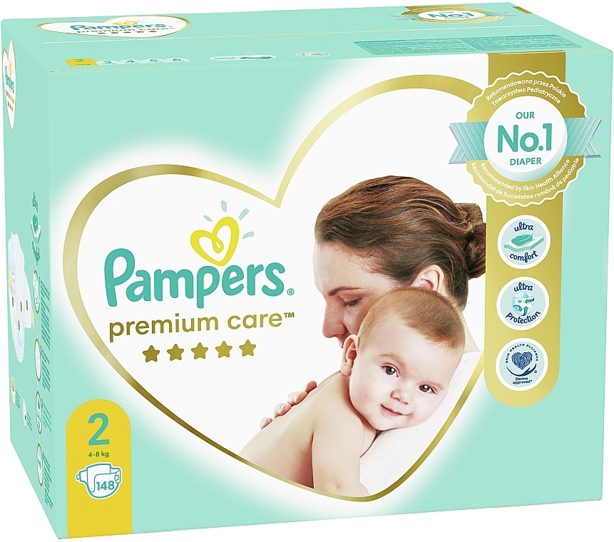 pampers premium care new baby pieluchy jednorazowe rozmiar 2