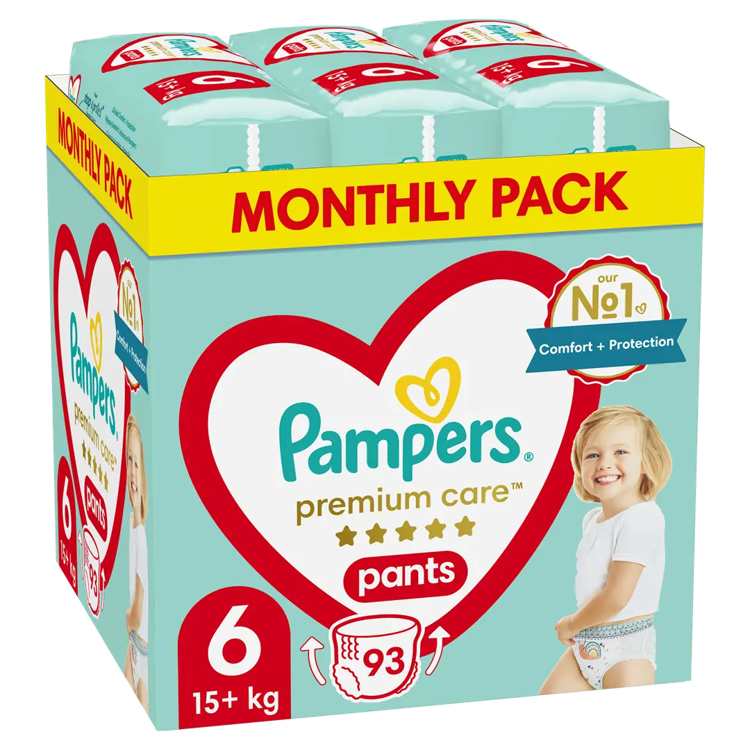 monthly pack pampers transparent