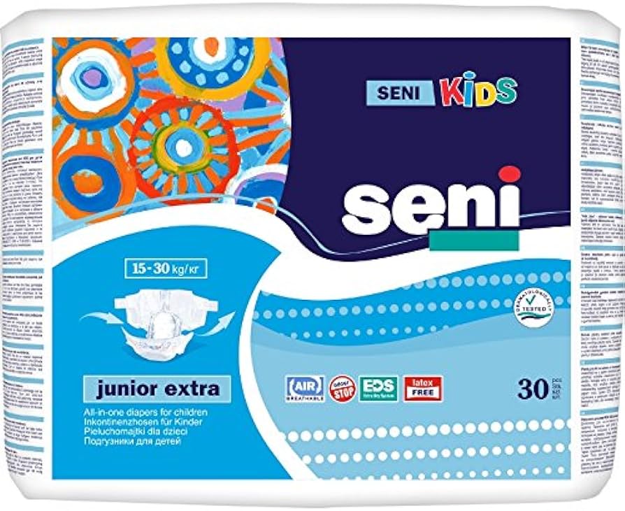 tzmo pieluchomajtki seni kids junior extra 16 30kg 30 szt