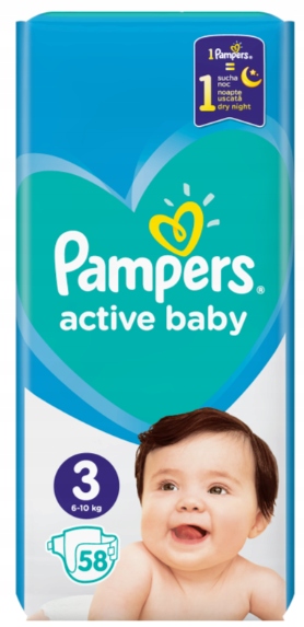 pampers midi 58szt