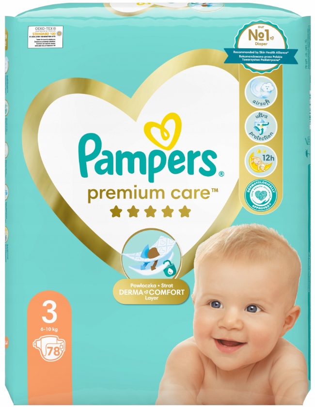 pieluchy pampers care 3