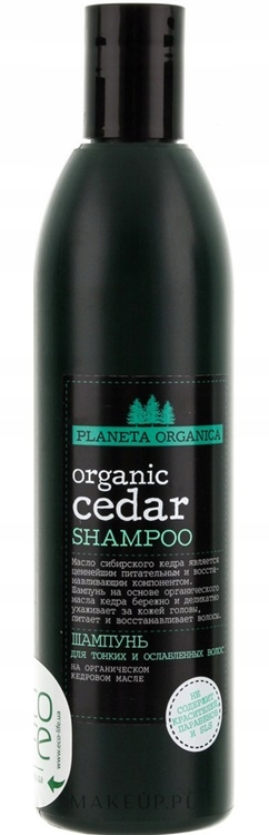 planeta organica szampon na bazie olejku z syberyjskiego cedru