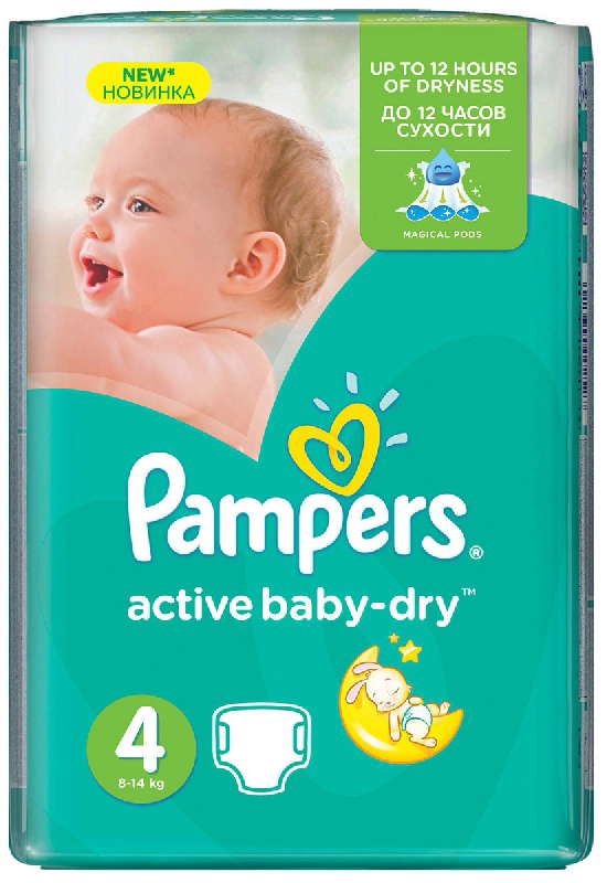 pampers active baby pieluchy r 4 max 9-14kg 90szt