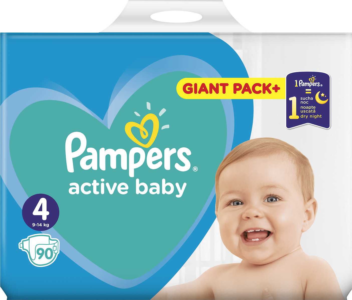 pampers active baby dry 4 90