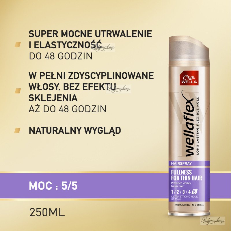 lakier do włosów wellaflex 5