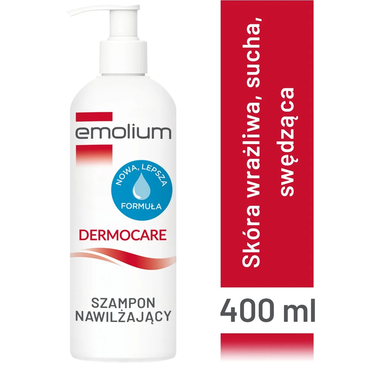 emolium dermocare szampon nawilżający 400 ml