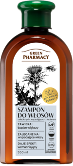 green pharmacy szampon do włosów wypadających łopian większy