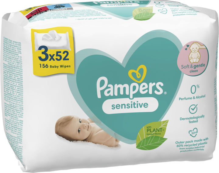 chusteczki pampers sensitive 1x56