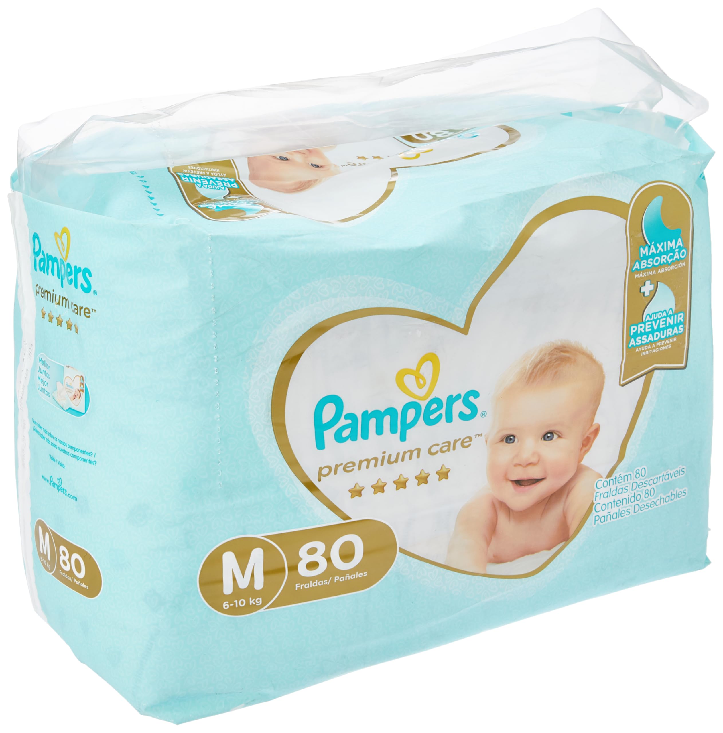 pampers premium care 3 80 шт