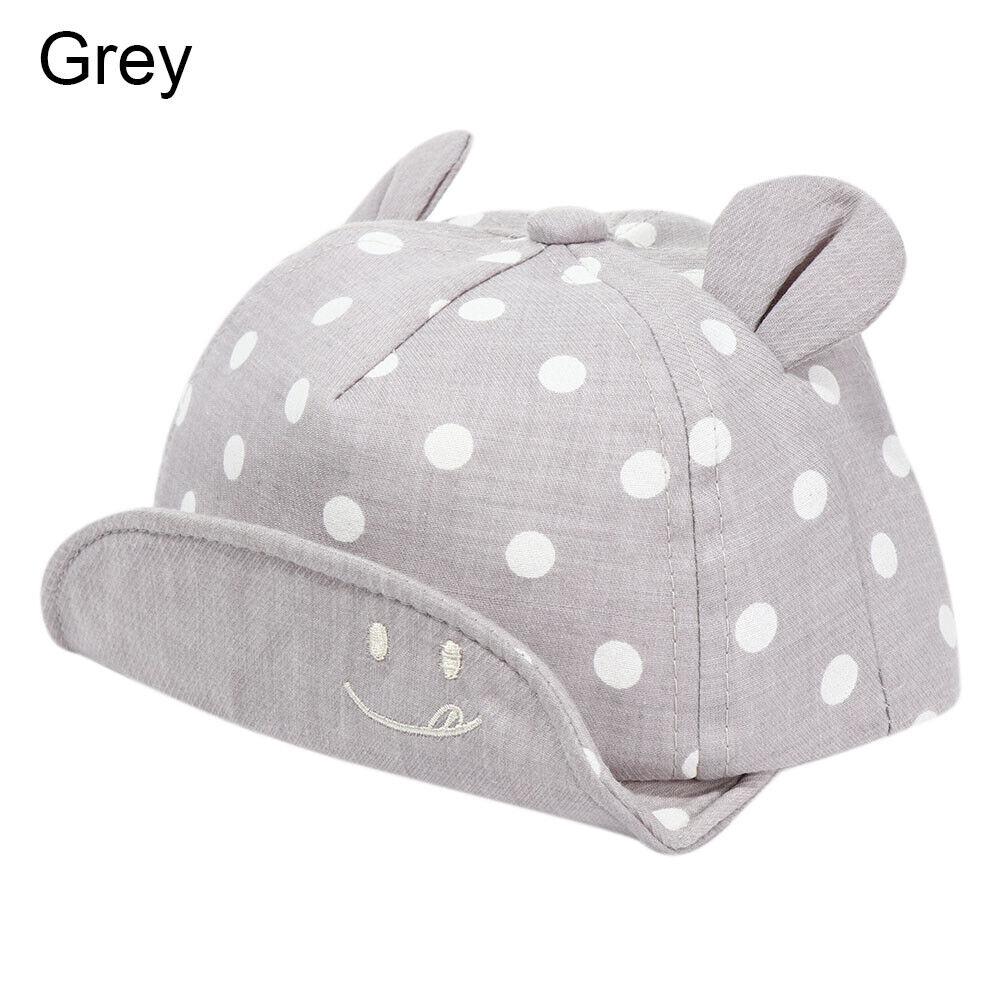 Childrens cotton spring hat grey